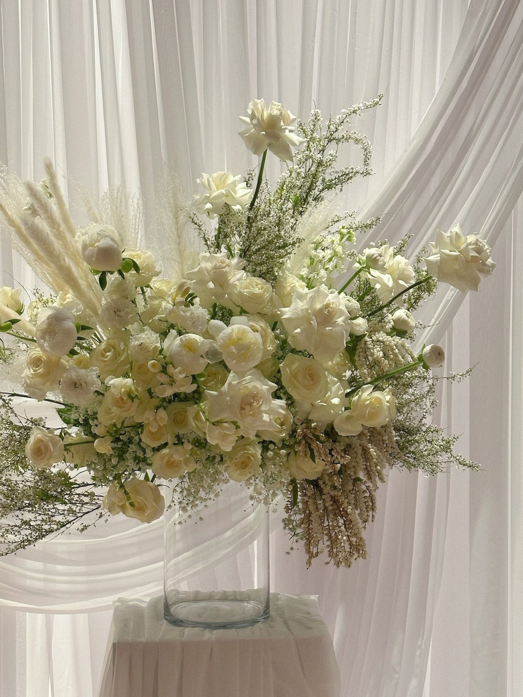 Classic White Vase Arrangment