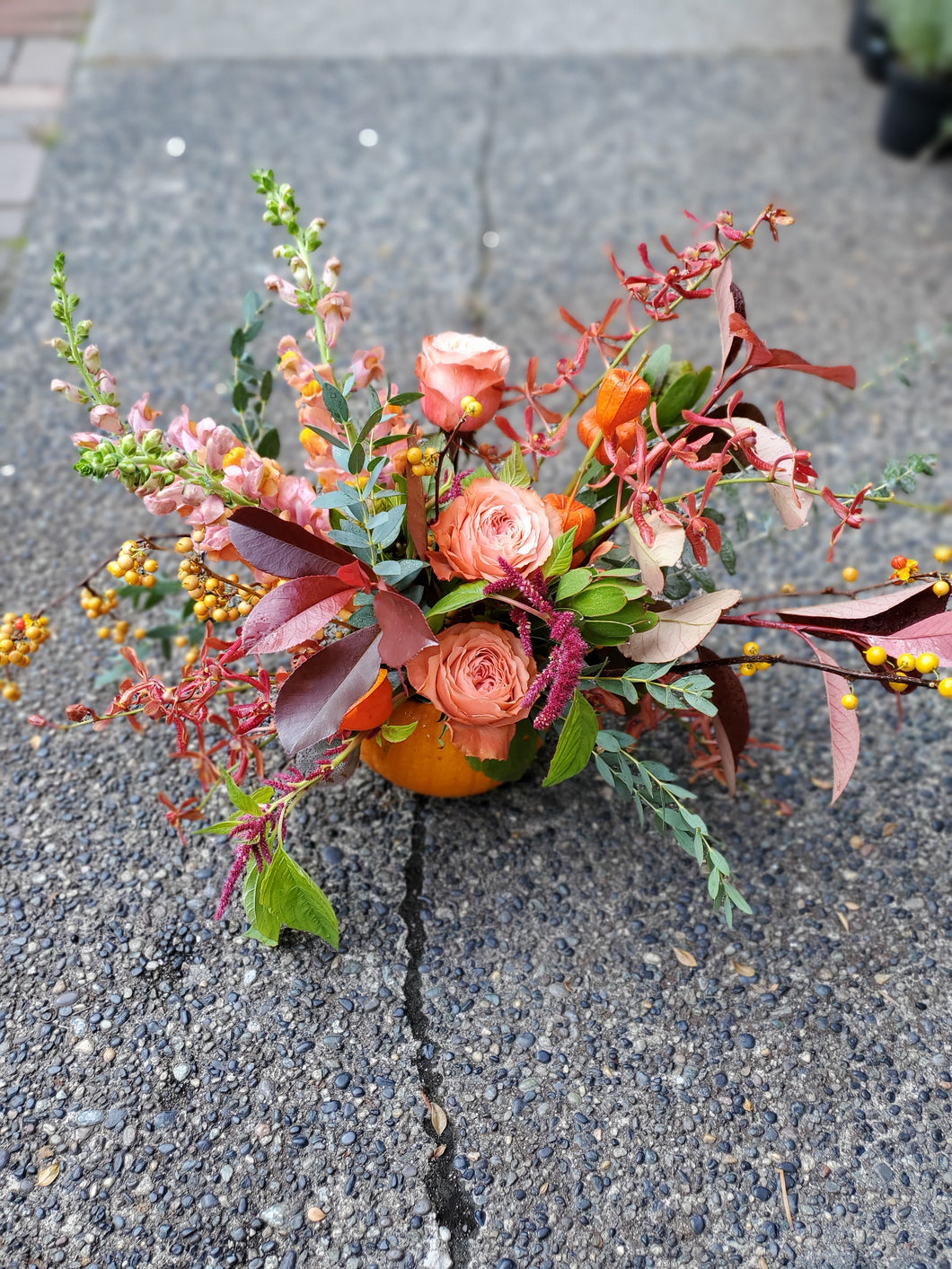 Festive Pumpkin Centrepiece